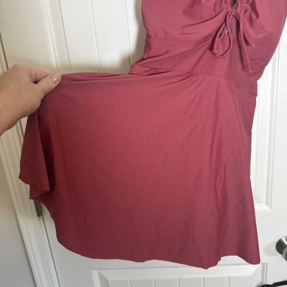 Bloomchic Flared One Piece Rust/Org NWOT 14-16 - Picture 2 of 9